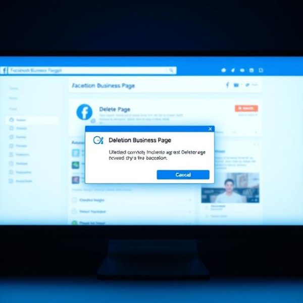 how to delete facebook business page