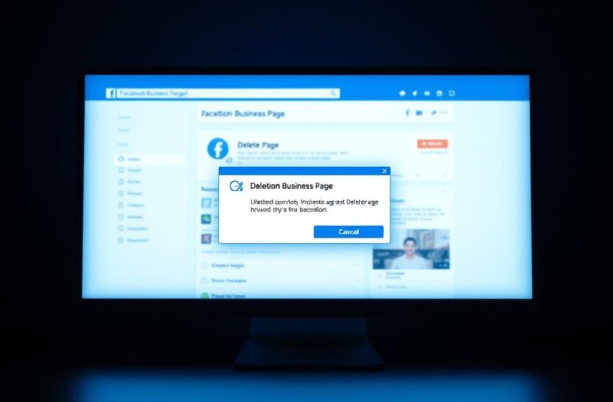 how to delete facebook business page