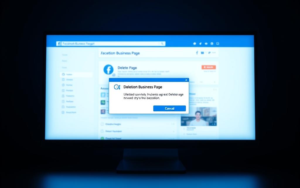 how to delete facebook business page