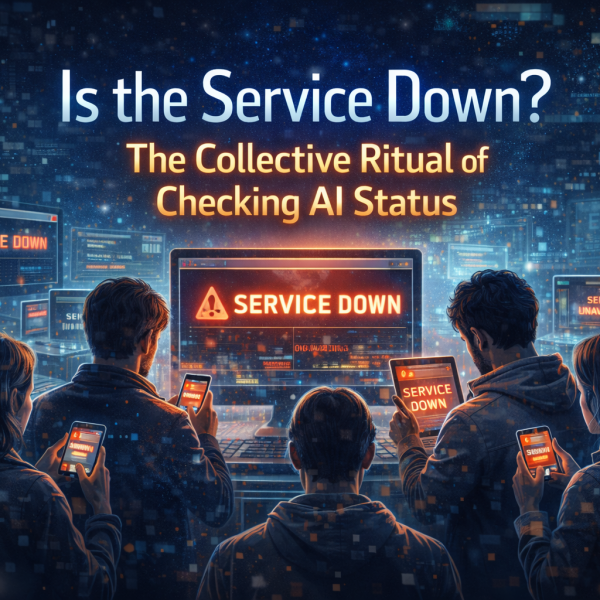 Is the Service Down? The Collective Ritual of Checking AI Status