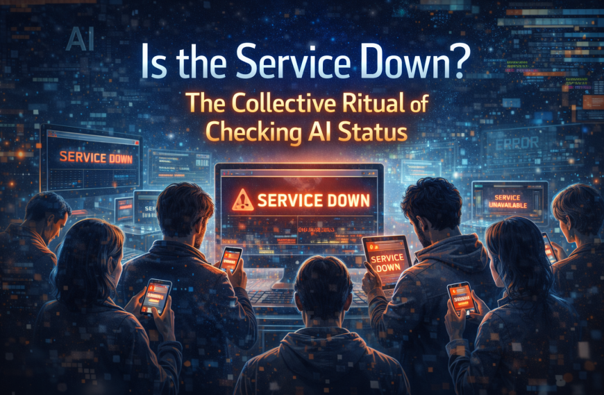 Is the Service Down? The Collective Ritual of Checking AI Status